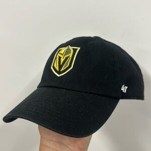 NHL Men's Vegas Golden Knights '47 Black Team Clean Up Adjustable Hat